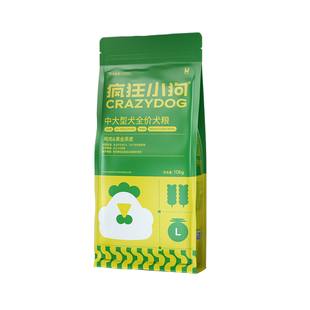 疯狂小狗狗粮20kg鸡肉燕麦金毛边牧犬场专用中大型犬通用犬粮10kg
