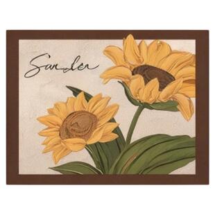 法式中古风装饰画画芯不含框向日葵海报定制高级感油画布自粘壁画