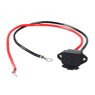 电动车充电器插口母座连接线电瓶充电口三轮车耐高温防阻燃充电座