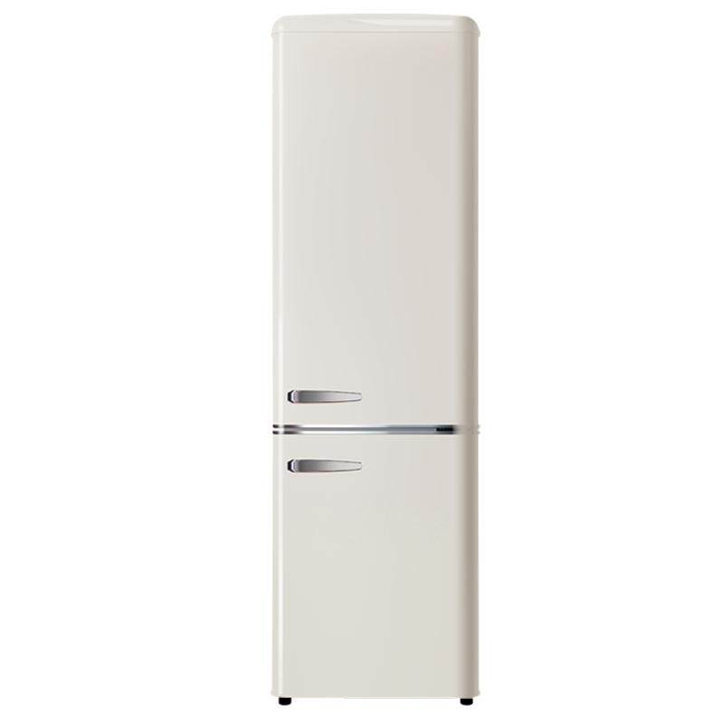 金松BCD-249R复古冰箱双门式家用大型冷藏冷冻彩色网红冰箱办公室