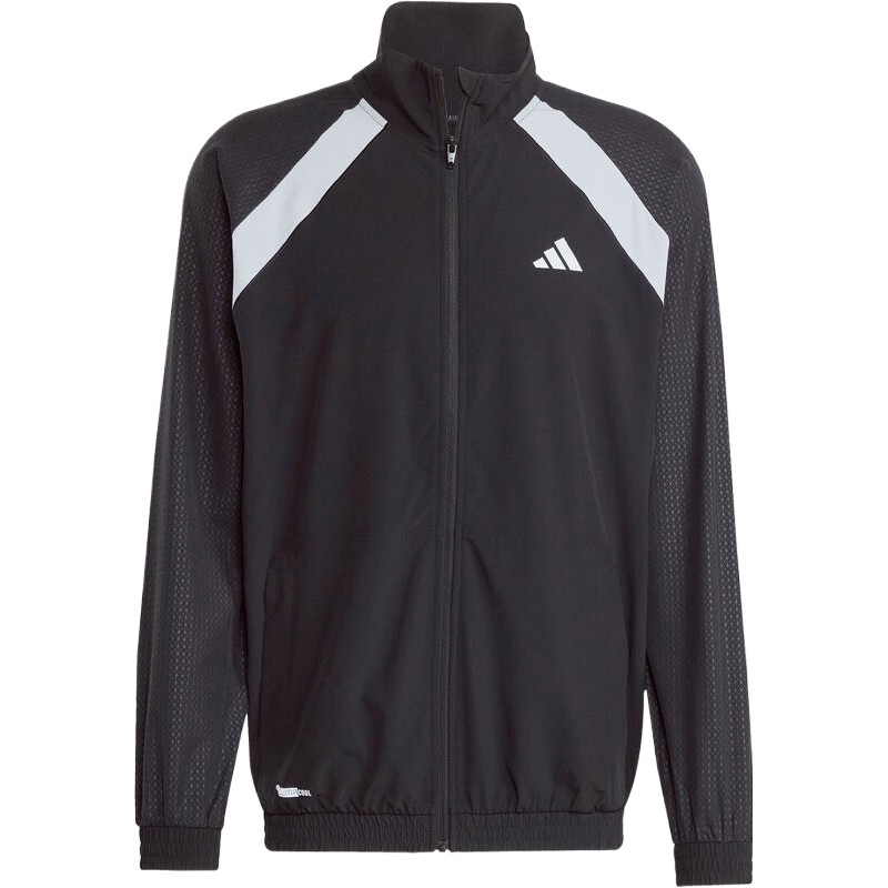 adidas阿迪达斯男子撞色拼接梭织运动训练跑步夹克外套JV6950