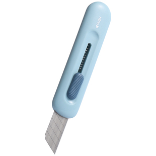 得力2079小型美工刀迷你随身拆快递包装开箱专用小刀高颜值可爱学生手工裁纸刀自动回弹多功能文具用品刀子