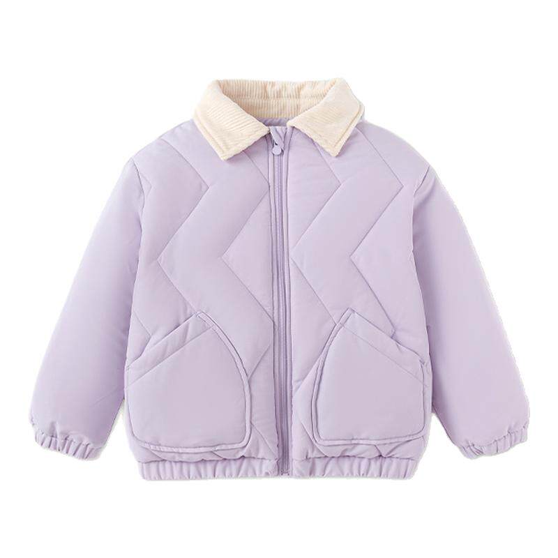 巴拉女童棉服外套小童保暖棉衣