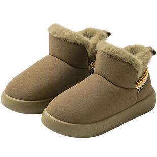 包跟厚底棉拖鞋女款秋冬季棉鞋外穿加绒保暖雪地靴室内防滑居家用