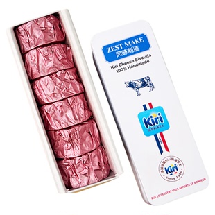 ZESTMAKE& KIRI联名芝士白脱饼干冻啃艾许黄油夹心曲奇甜品下午茶