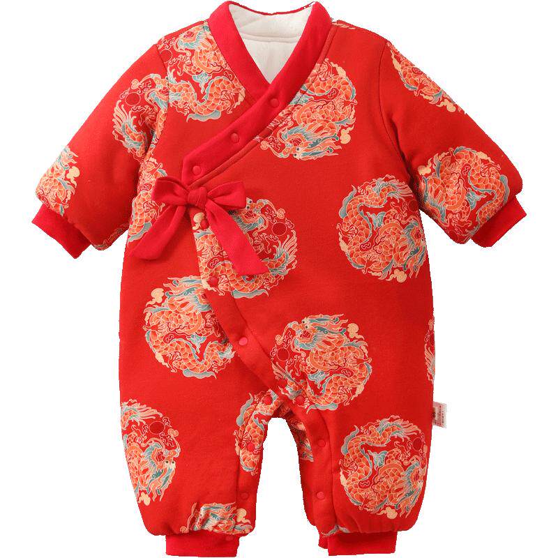 龙喜年冬季新年国风汉服加厚棉衣