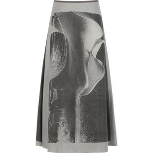 【精工系列】LESS桑蚕真丝腰裙女印花气质宽松A版半身裙2O3D12450