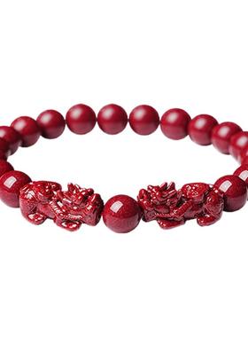 宫里上新朱砂貔貅旺财运手串