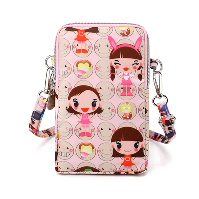 迷你斜挎手机零钱包防泼水牛津布