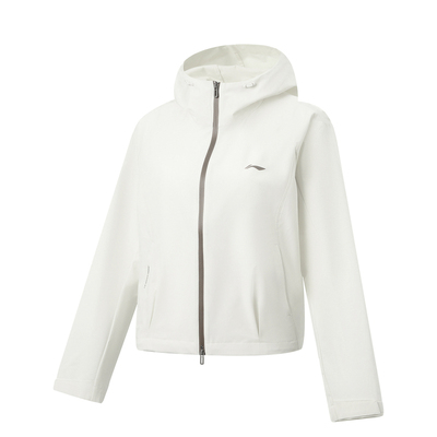 李宁连帽女运动风衣运动服