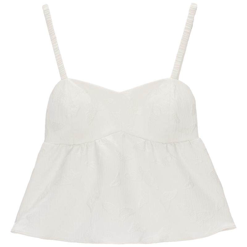 维密浮雕提花吊带上衣睡衣