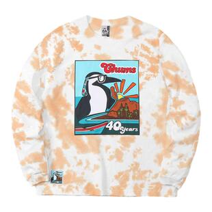 CHUMS洽洽鸟休闲复古美式长袖卫衣男女同款保暖加绒百搭CH00-1395