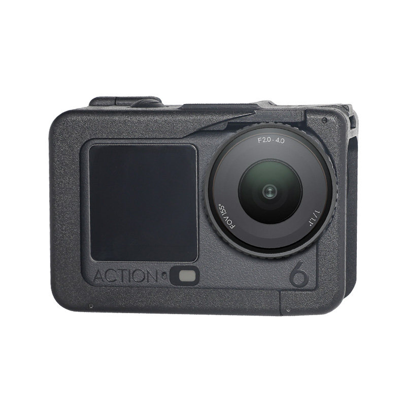 兔笼适用大疆dji action6运动相机保护壳竖拍磁吸快拆转接边框固定拓展补光灯麦克风冷热靴口配件