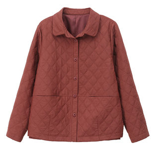 休闲外套女春秋季2026新款高级感中年妈妈小个子洋气翻领夹克上衣