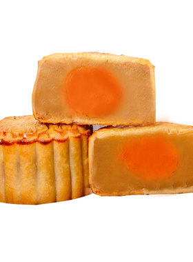 【4个月饼】整箱豆沙蛋黄月饼传统月饼豆沙广式中秋零食糕点批发