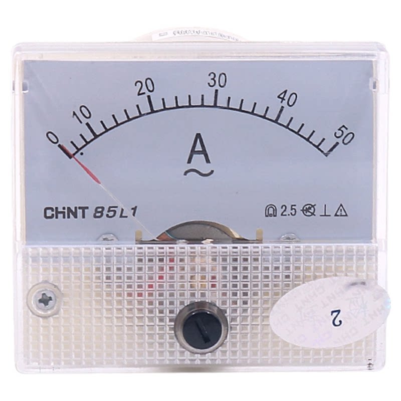 正泰85L1-A/V小机械指针交流电流表电压表450V直通30A 75/5 50/5