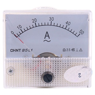 正泰85L1-A/V小机械指针交流电流表电压表450V直通30A 75/5 50/5