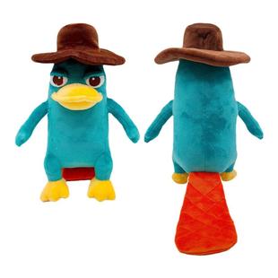 新品热销 perry the platypus 带帽子玩偶鸭嘴兽泰瑞公仔玩偶