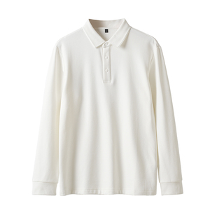 男士加绒长袖T恤 商务休闲Polo衫 保暖上衣 打底衫 秋冬款 男装