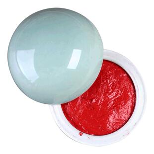 六品堂堆朱朱砂朱膘印泥红色书画专用彩色书法篆刻印泥印章套装印台印泥盒蓖麻油陶瓷盒文房四宝金色印泥