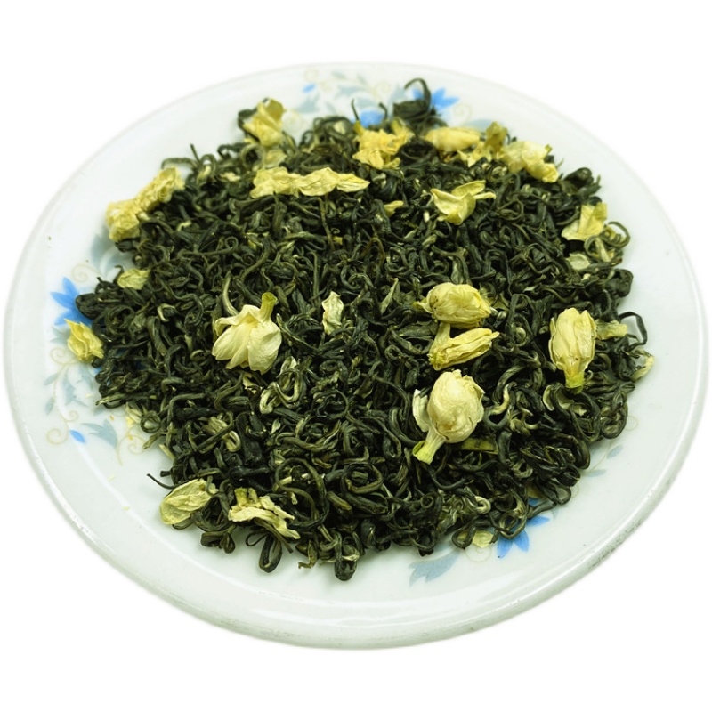 特级浓香型茉莉花茶2025新茶四川雅安炒花飘雪花毛峰500g散装