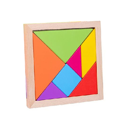 木质七巧板智力拼图小学生玩具