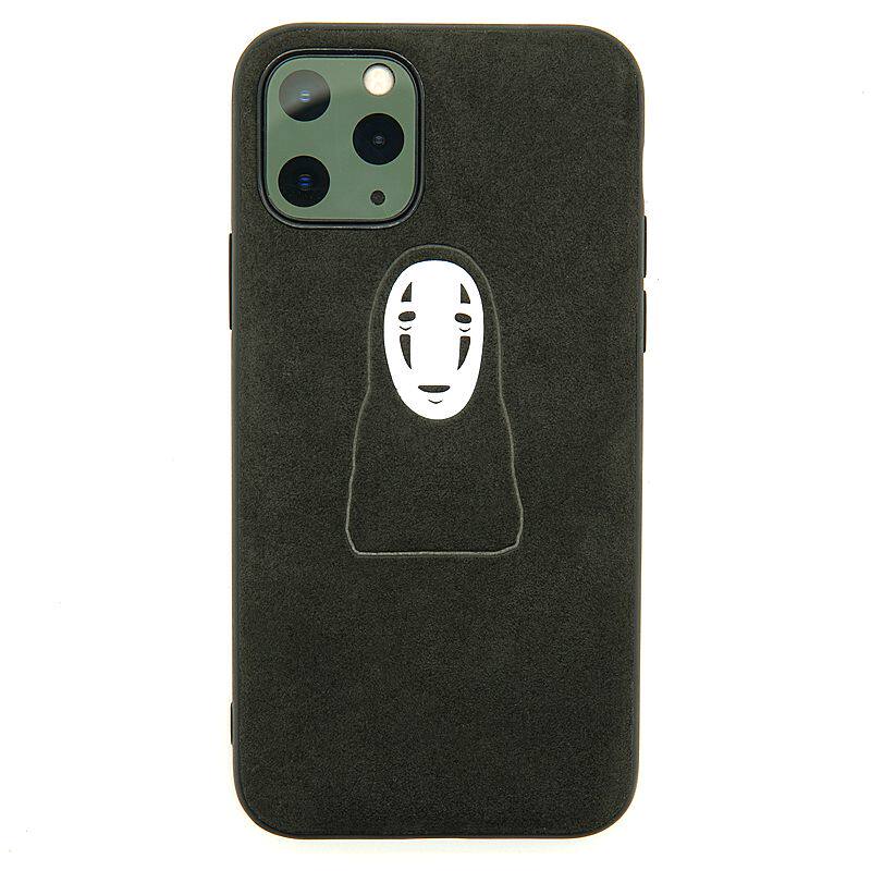 无脸男适用苹果16手机壳欧缔兰翻毛皮iphone15promax日系卡通14原创艺术小众13高级感简约12千与千寻宫崎骏