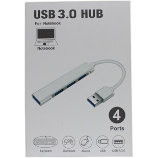 USB拓展器一分四3.0高速HUB分线器笔记本电脑typec拓展坞延长多接