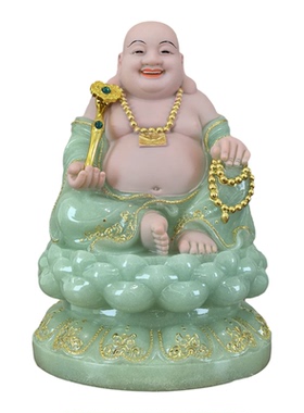 全堂佛裟婆四圣佛像仿翠玉佛像