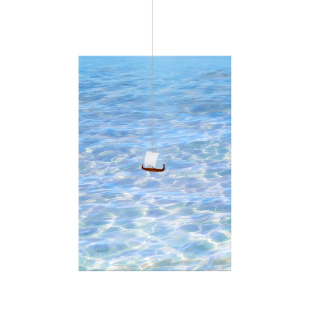 一帆风顺入户玄关装饰画奶油风客厅走廊过道挂画小众艺术治愈壁画