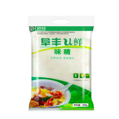 阜丰U鲜味精908克*10包餐饮商用无盐味精炒菜煲汤提鲜调味料