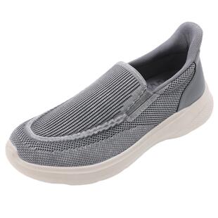 pansy盼喜日本男鞋一脚蹬2025年春季透气飞织休闲运动男鞋新款