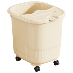 泡脚桶家用过小腿洗脚桶高深保温女士养生足浴桶宿舍带轮洗脚盆子