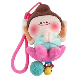 网红爆款云冈石窟佛小伴毛绒玩具公仔莲花佛平安佛可爱精品