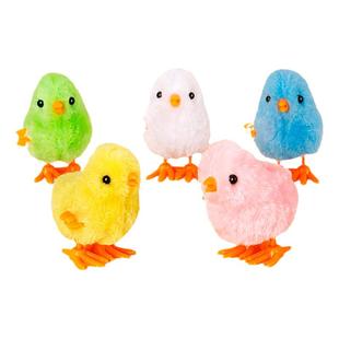 婴儿玩具小鸡会动仿真小黄鸡儿童跳跳鸭1一2岁宝宝上链发条女男孩