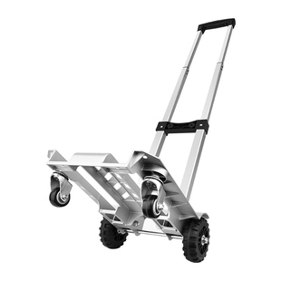 亮朵小推车折叠轻便快递拖车搬运平板车便携拉杆行李车家用手拉车