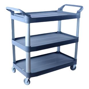 商用三层收餐车塑料手推车送餐车酒店饭店上菜车静音轮小车置物车