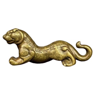 玄友 黄铜复古战国虎符一对摆件调兵信物铜器兵符手把件