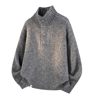 JEEP SPIRIT高领毛衣男冬季青少年羊毛衫大码针织衫男士保暖上衣