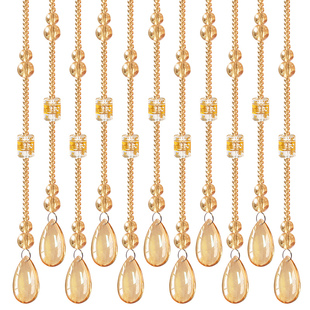 水晶珠帘隔断帘客餐厅遮挡家用卧室卫生间门帘玄关装饰葫芦挂帘子