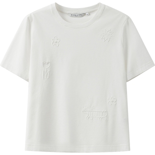 播商场同款休闲宽松航海短袖T恤女春夏上衣BDS2YD2528