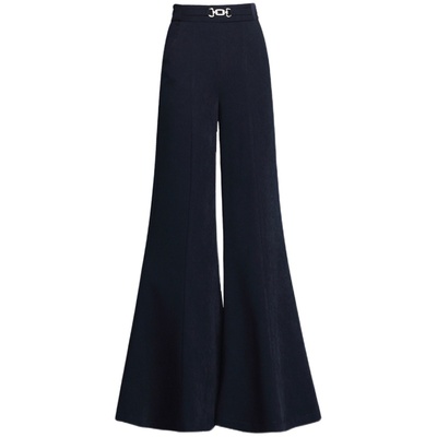 印花阔腿裤喇叭裤休闲裤垂感长裤