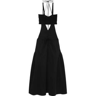 IT GOEN.J女装吊带连衣裙新品设计感针织叠层挂脖吊带长裙SDS10XK