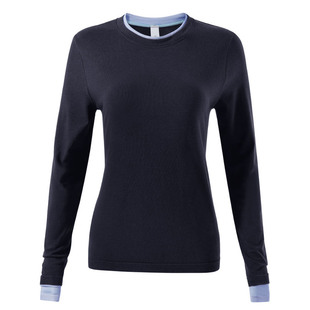 新款瑜伽服女美利奴羊毛速干衣宽松运动上衣长袖跑步训练健身T恤