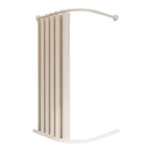 浴室防水浴帘弧形杆免打孔l型伸缩杆卫生间洗澡隔断帘淋浴遮挡帘