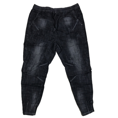 春秋修身纯色社会精神小伙牛仔裤