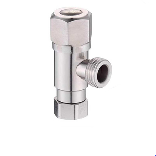 304不锈钢4分内丝活接头热水阀内牙龙头进水可旋转冷热三角阀开关