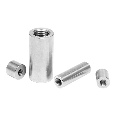 超级工厂加厚圆柱螺母接头加长