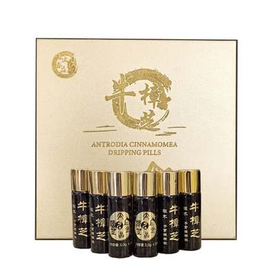 台湾太上金品牛樟芝滴丸6瓶装三年生野生椴木子实体高浓缩正品