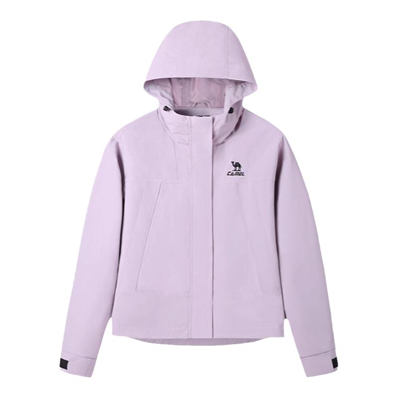 骆驼户外春季三防连帽登山女外套